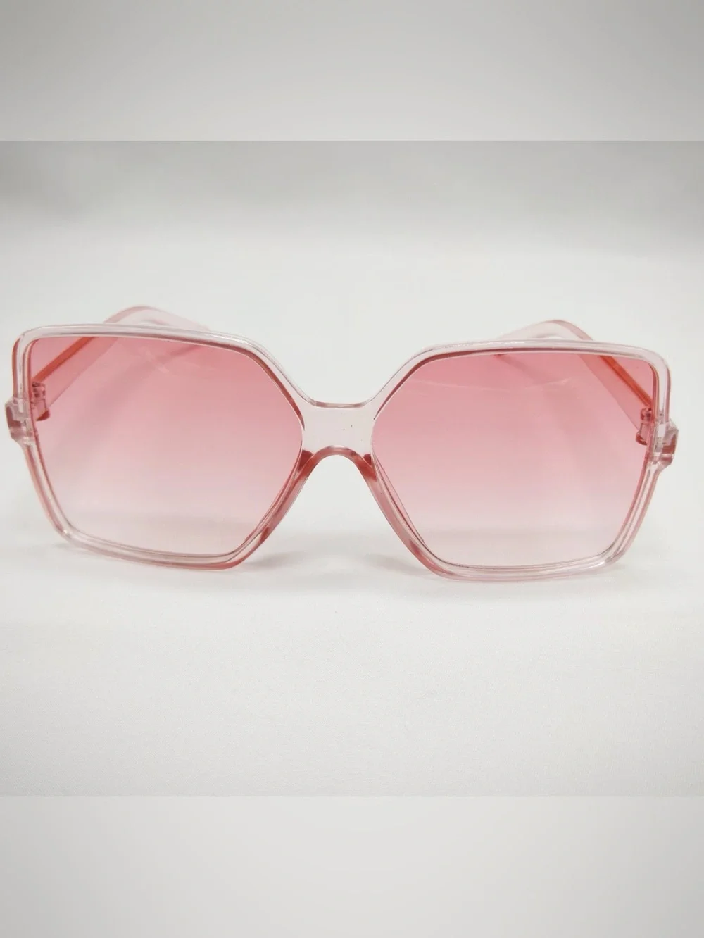 Pink Oversized Hexagon Sunglasses - Women Accessories